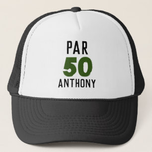 Birthday Golfer Funny 50th happy Dad Par Trucker Hat