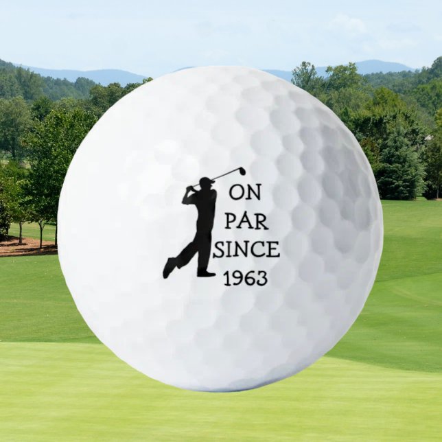 Birthday Golfer Funny 60th happy Dad Par Golf Balls (Creator Uploaded)