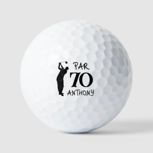 Birthday Golfer Funny 70th happy Dad Golf Balls