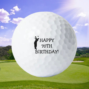 Birthday Golfer Funny 70th happy Dad Golf Balls