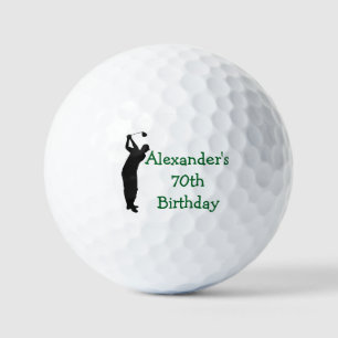 Birthday Golfer Funny 70th happy Dad Golf Balls