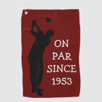 Birthday Golfer Funny 70th happy Dad Par Burgundy