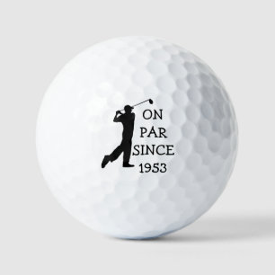 Birthday Golfer Funny 70th happy Dad Par Golf Balls