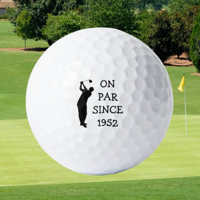 Birthday Golfer Funny 70th happy Dad Par Golf Balls (Creator Uploaded)