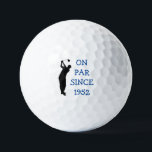 Birthday Golfer Funny 70th happy Dad Par Golf Balls<br><div class="desc">On par since 1952. 70th Birthday. Perfect for dad,  grandad,  stepdad. Golfer gift idea. Personalise it with a year.</div>