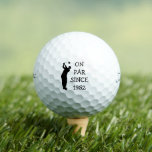 Birthday Golfer Funny 70th happy Dad Par Golf Balls<br><div class="desc">On par since 1952. 70th Birthday. Perfect for dad,  grandad,  stepdad. Golfer gift idea. Personalise it with a year.</div>