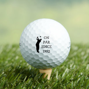 Birthday Golfer Funny 70th happy Dad Par Golf Balls