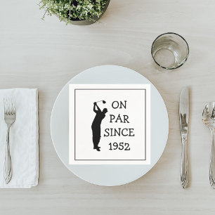 Birthday Golfer Funny 70th happy Dad Par Napkin