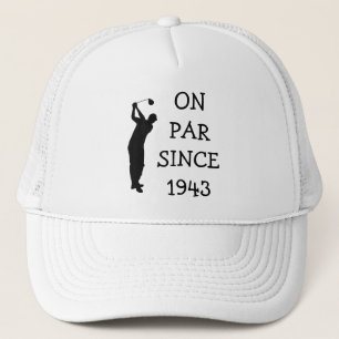 Birthday Golfer Funny 80th happy Dad Par Trucker Hat