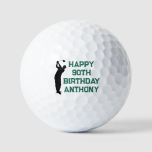 Birthday Golfer Funny 90th happy Dad Golf Balls