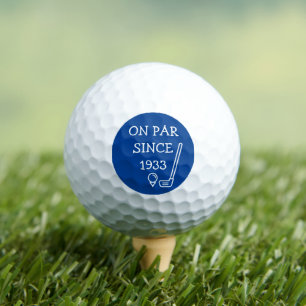 Birthday Golfer Funny 90th happy Dad Par Humour Golf Balls
