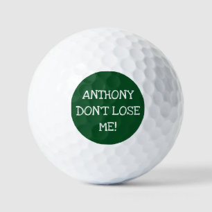 Birthday Golfer Funny 90th happy Dad Par Humour Golf Balls