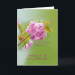 Birthday, Granddaughter, Cherry Blossoms Card<br><div class="desc">These lovely pink cherry blossoms together with the quote from the Old Testament make a wonderful cover for this birthday greeting card.   Feel free to change the inside verse to suit your needs.</div>