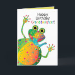 Birthday, Granddaughter, Frog, Kaleidoscope Group Card<br><div class="desc">See many other designs in this bright Kaleidoscope Collection.  See under MY COLLECTIONS - KALEIDOSCOPE COLLECTION</div>