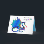 Birthday, Grandson, Dragon Kaleidoscope Collection Card<br><div class="desc">See many other designs in this bright Kaleidoscope Collection.  See under MY COLLECTIONS - KALEIDOSCOPE COLLECTION</div>