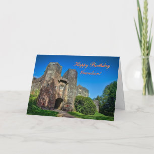 Birthday Grandson - English Castle Entrance Card
