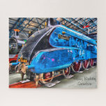 Birthday Grandson. Jigsaw Puzzle<br><div class="desc">Happy Birthday Grandson. Jigsaws Locomotives and Trains, These Jigsaws are made of sturdy cardboard and mounted on chipboard, these puzzles are printed in vivid and full colour. For hours of puzzle enjoyment, give a custom puzzle as a gift today! Size from: 11" x 14" (252 pieces) Up to: super size...</div>