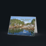 Birthday, Grandson, Mountain Lake, Swan, Card<br><div class="desc">A mountain lake with a swan is the setting for this colourful birthday greeting card. Feel free to change the inside verse to suit your needs.</div>