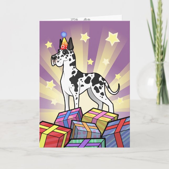 Birthday Great Dane Card (Front)