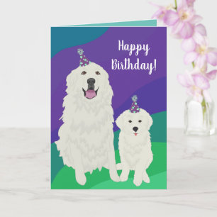 Birthday Great Pyrenees Card