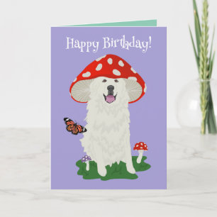 Birthday Great Pyrenees Mountain Dog Card
