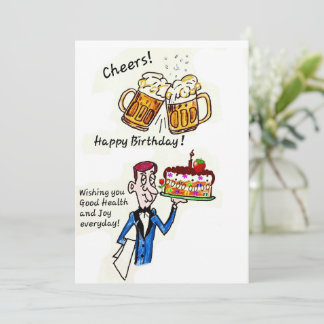 BIRTHDAY GREETING - BIRTHDAY CHEERS CARD