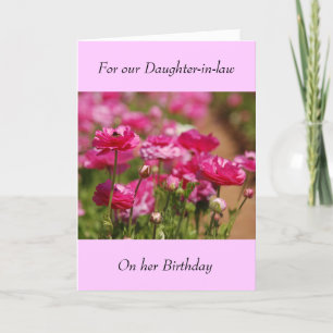 Birthday Greeting Card - Daughter-in-Law