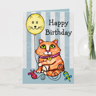 Birthday Greeting Card For Cat Lovers