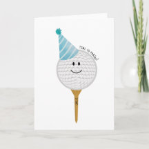 Birthday Greeting Card for Golf Lover