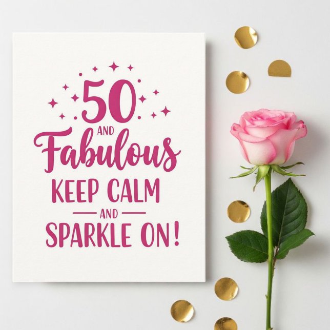 Birthday Greeting Card for Her - 50th Birthday  (Creator Uploaded)