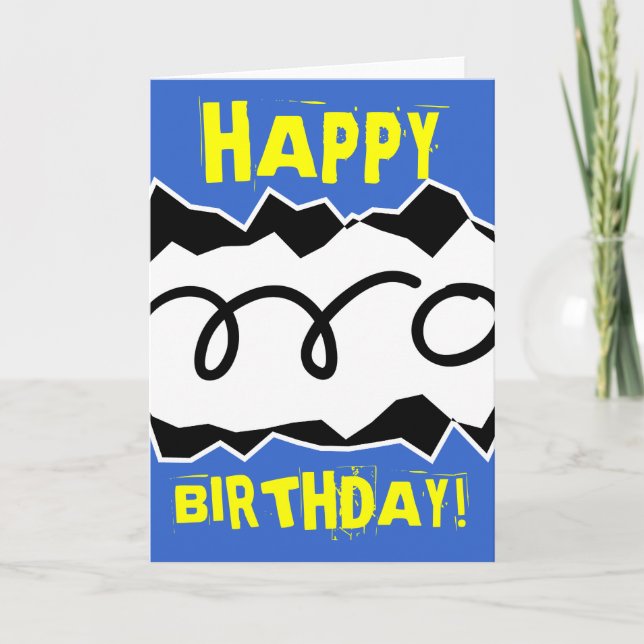 Birthday greeting card for table tennis players (Front)