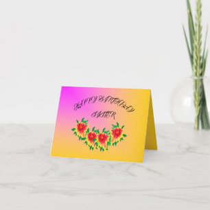 Birthday greeting card : Sister 