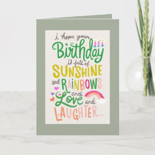 Birthday, Greeting Card, Vertical Card