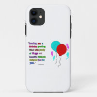 Birthday Greeting Quote iPhone SE + 5/5S Case