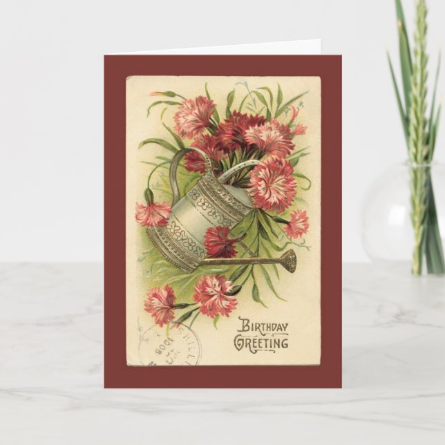 Birthday Greeting Vintage Reproduction Card (Front)