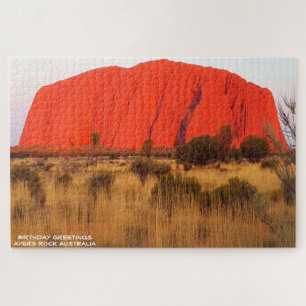 Birthday Greetings  Ayers Rock Australia Jigsaw Puzzle