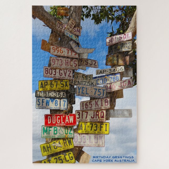 Birthday Greetings  Cape York Australia Jigsaw Puzzle (Vertical)