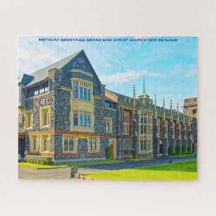 Birthday Greetings Christ Church New Zealand Jigsaw Puzzle