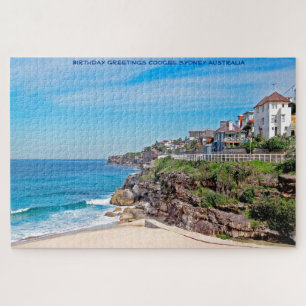 Birthday Greetings Coogee Sydney Australia Jigsaw Puzzle