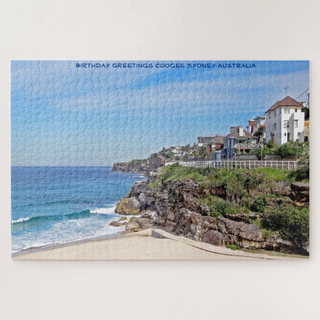 Birthday Greetings Coogee Sydney Australia Jigsaw Puzzle (Horizontal)