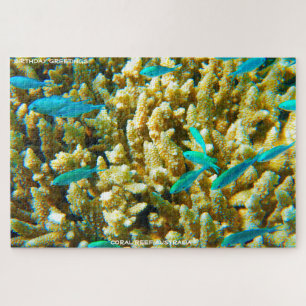 Birthday Greetings Coral Reef Australia Jigsaw Puzzle