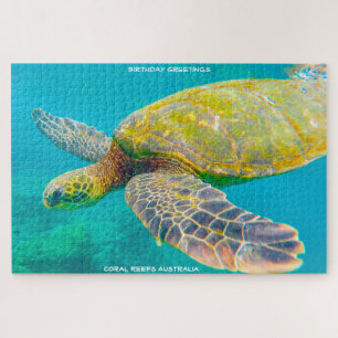 Birthday Greetings Coral Reef Australia Jigsaw Puzzle