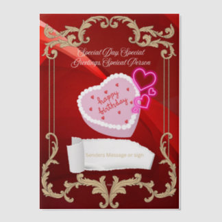 Birthday Greetings for Special Vellum Invitations