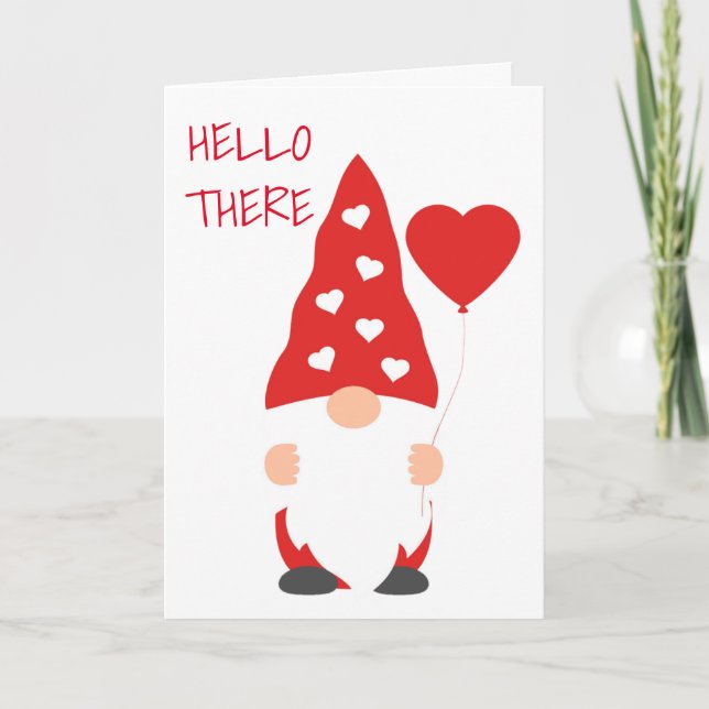BIRTHDAY GREETINGS FROM COMEDIC GNOME CARD (Front)