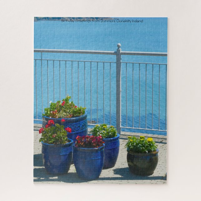 Birthday Greetings from Dunmore Clonakilty Ireland Jigsaw Puzzle (Vertical)