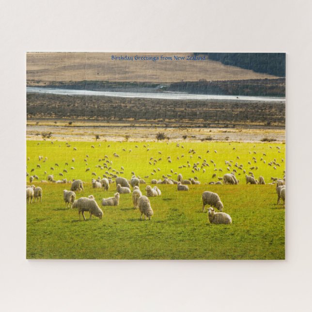 Birthday Greetings from New Zealand Jigsaw Puzzle (Horizontal)