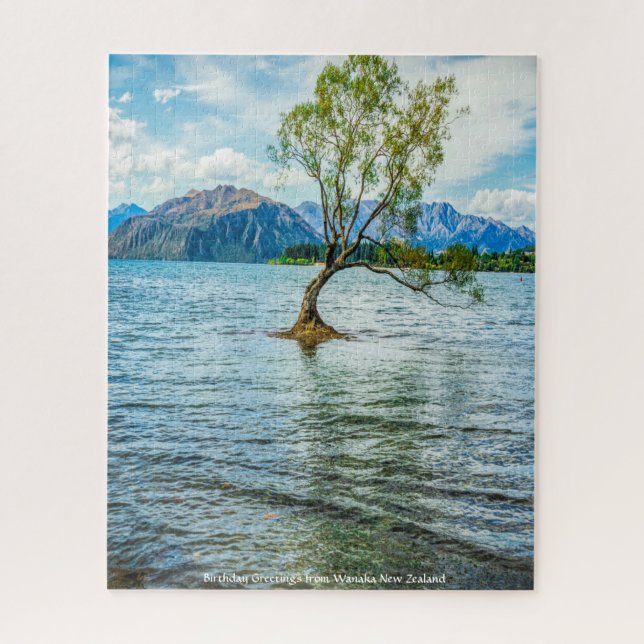 Birthday Greetings from New Zealand Jigsaw Puzzle (Vertical)
