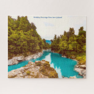 Birthday Greetings from New Zealand Jigsaw Puzzle