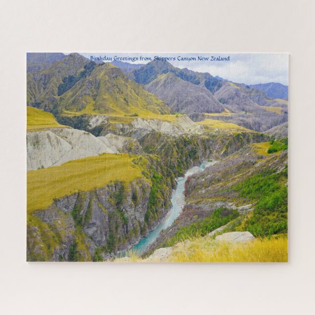 Birthday Greetings from Skippers Canyon Jigsaw Puzzle (Horizontal)