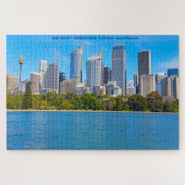 Birthday Greetings from Sydney Jigsaw Puzzle (Horizontal)